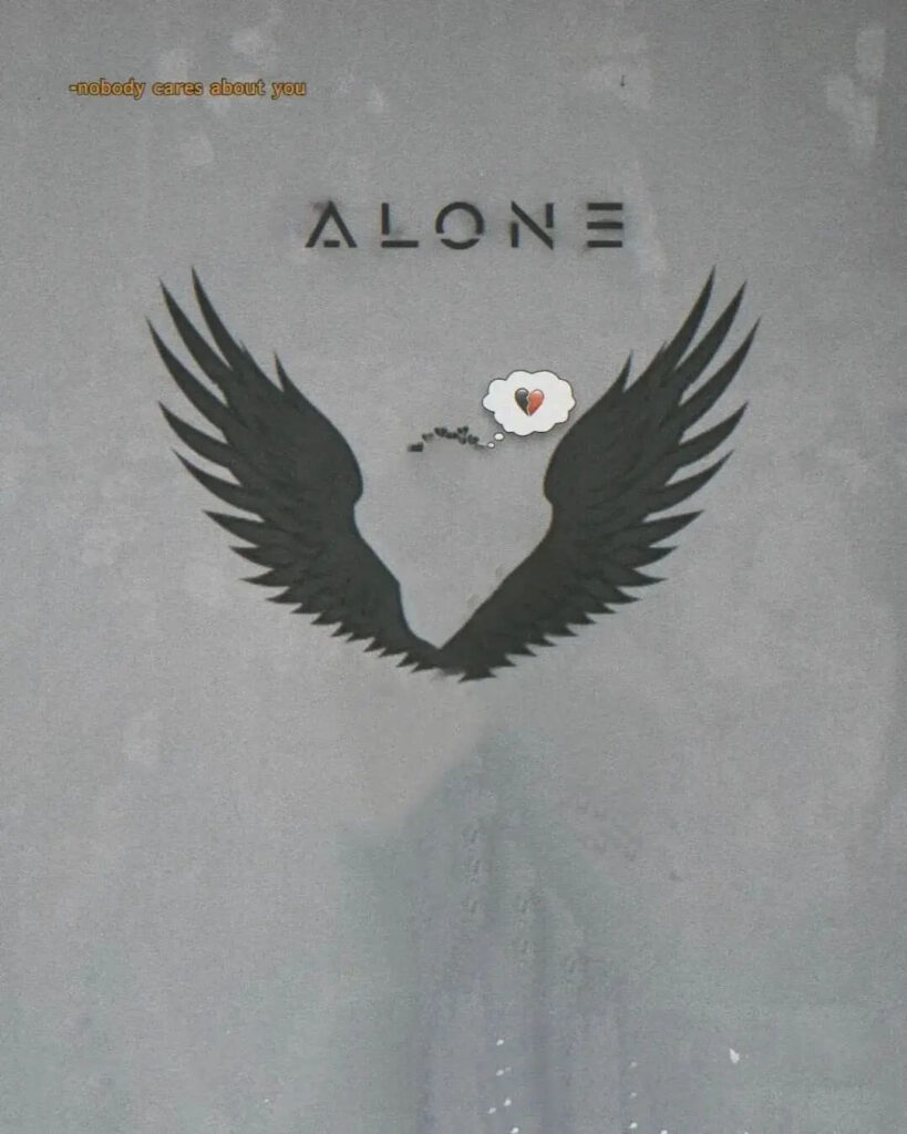 black wing alone editing background