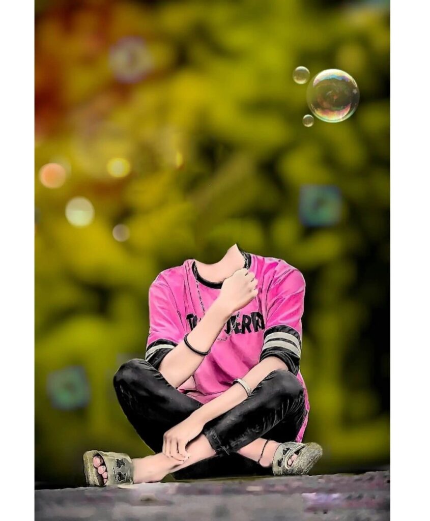 without head sitting boy background hd
