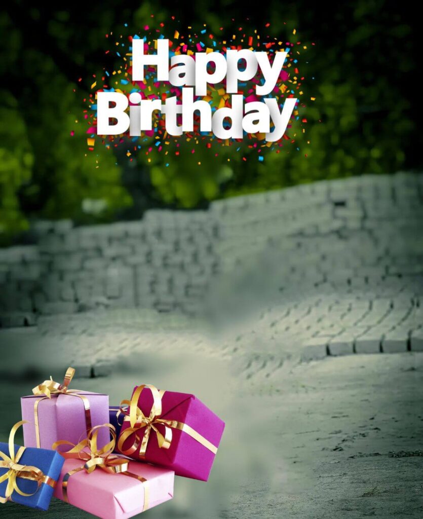 Creative Happy Birthday Editing Background
