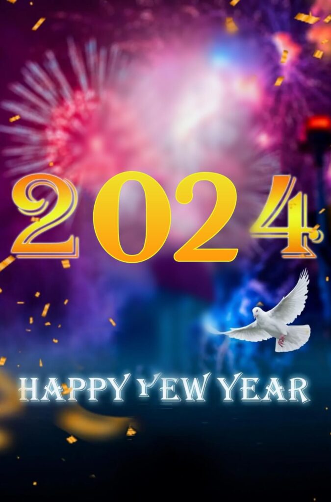 Firework New Year 2024 Editing HD Background Download