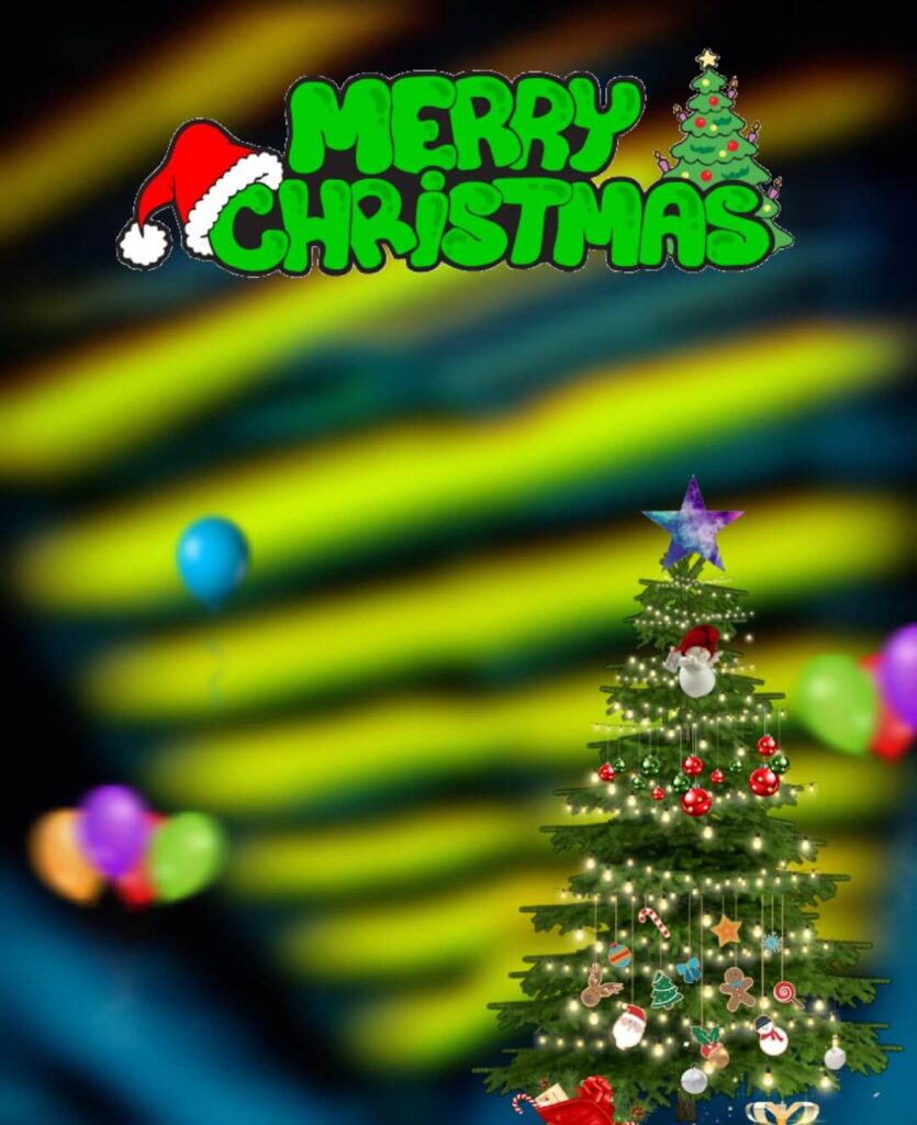Merry Christmas HD CB Editing Background