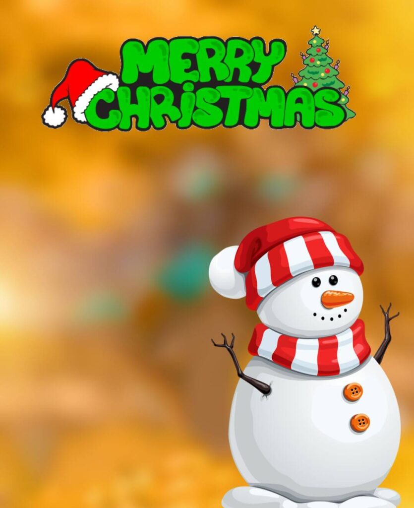 Merry Christmas Photo Editing Background