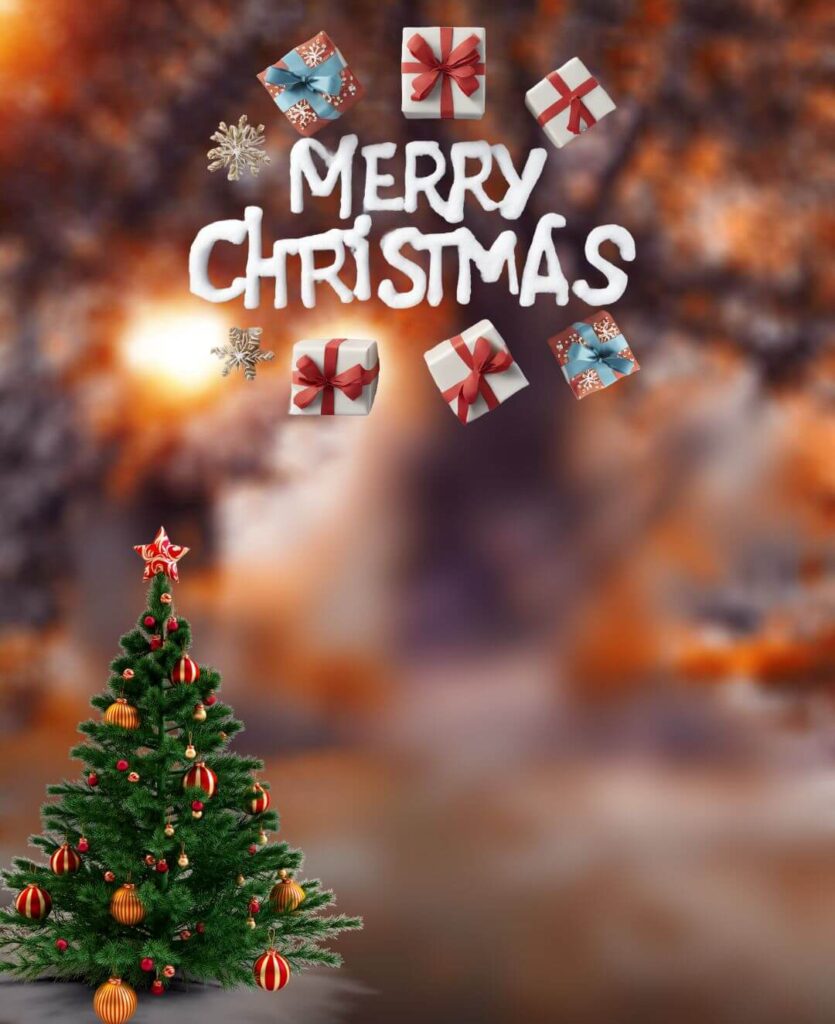 Merry Christmas Tree CB Snapseed Background Download