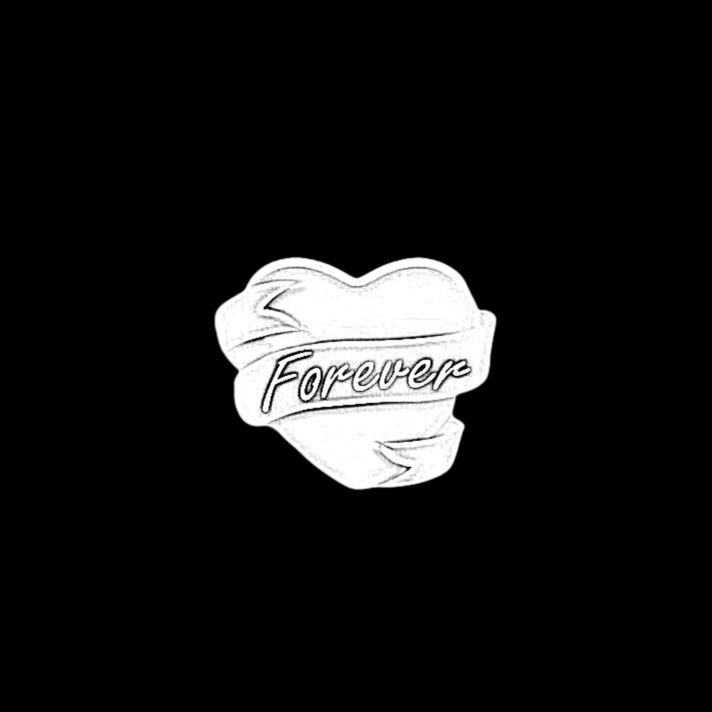 233+ black dp, photos, pic for whatsapp & instagram 2024 26 Black Dp heart forever