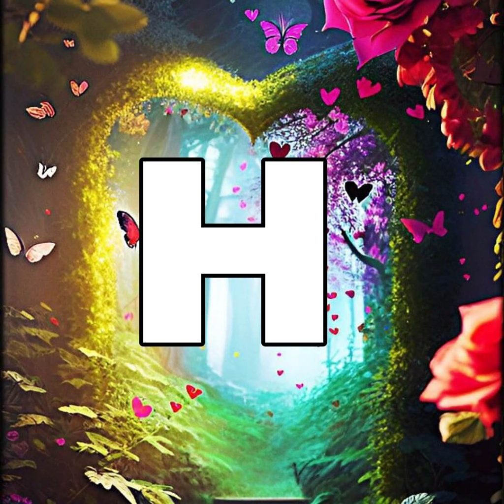 h letter images love