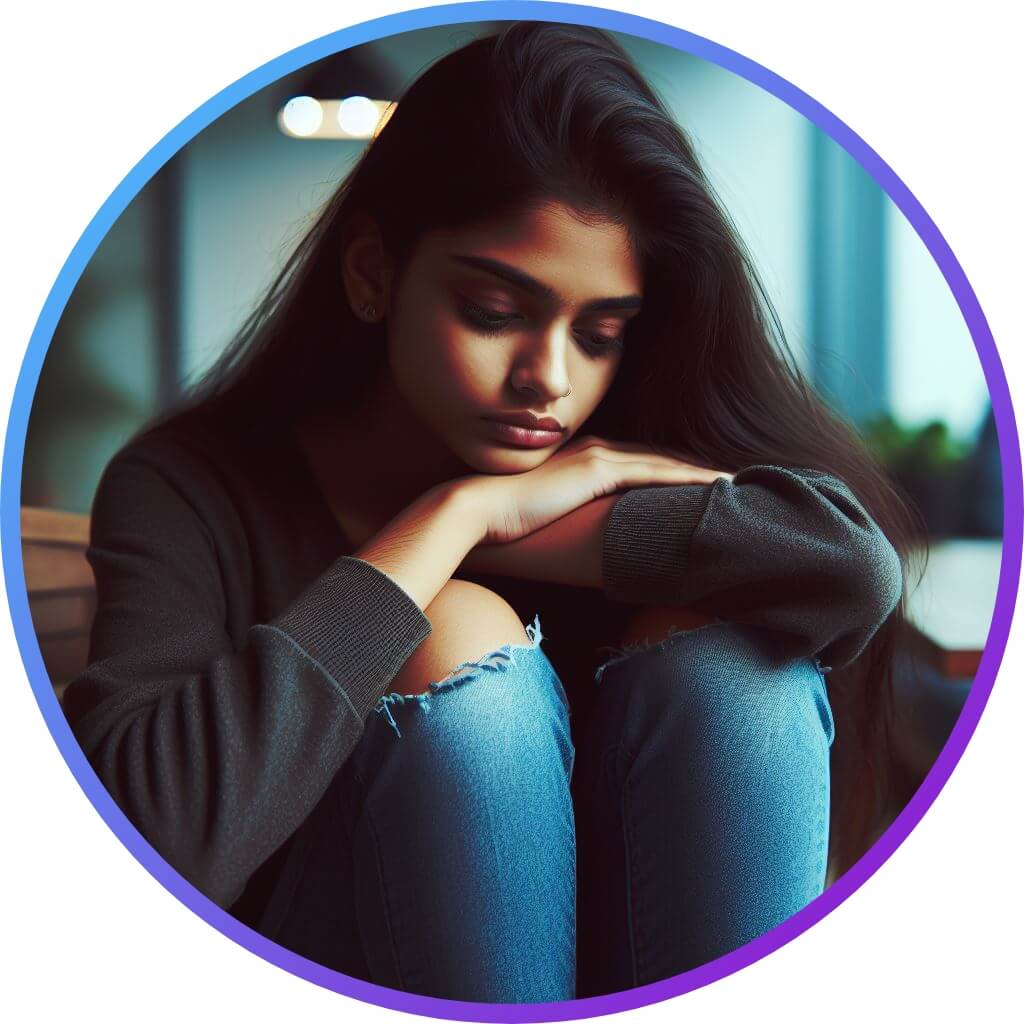 sad alone girl dp