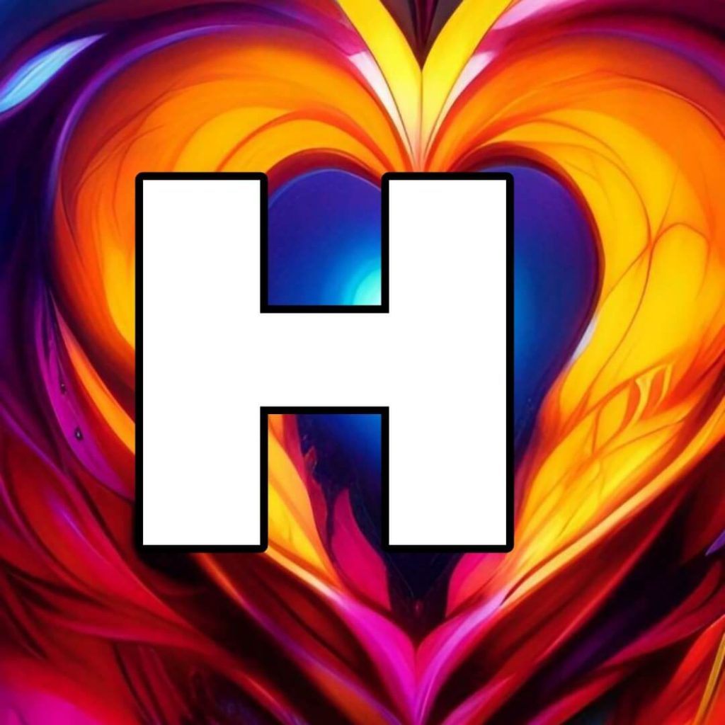stylish h letter images