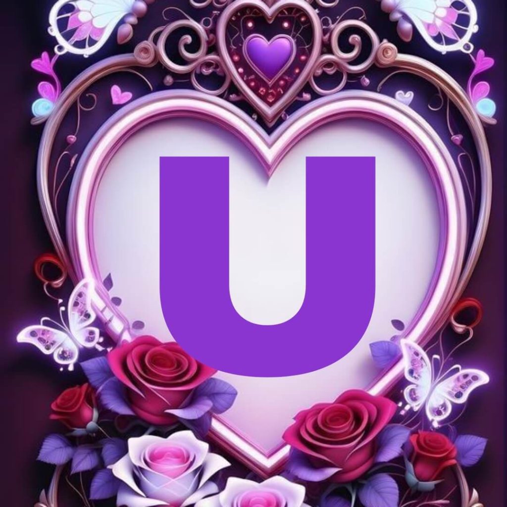 u letter love images