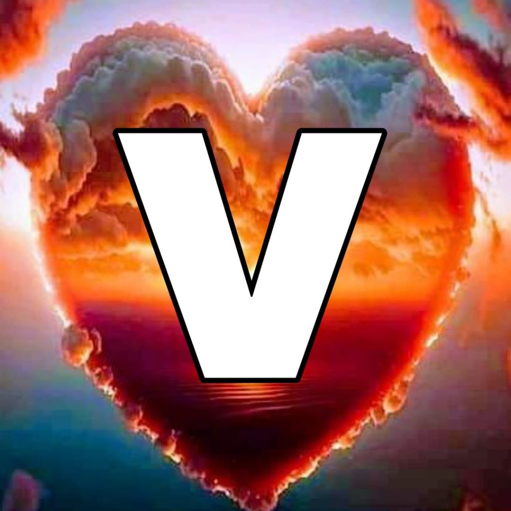 v letter design images