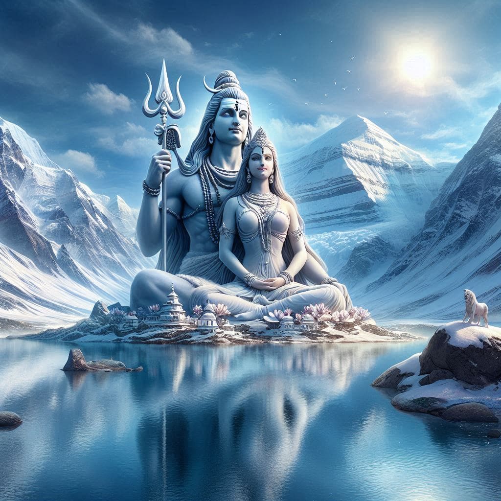 1080p shiv parvati hd wallpaper