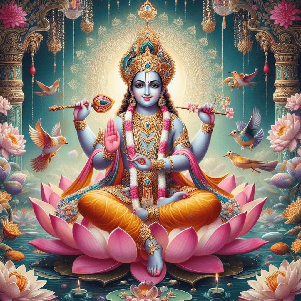 krishna ji 4k wallpaper