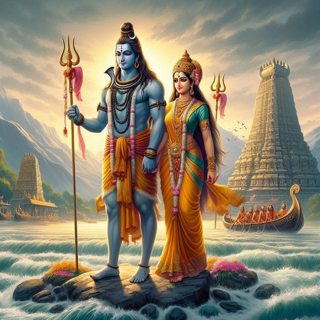 shiv parvati hd wallpaper download