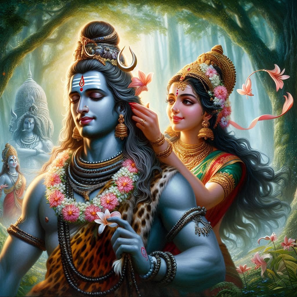 shiv parvati ji hd wallpaper