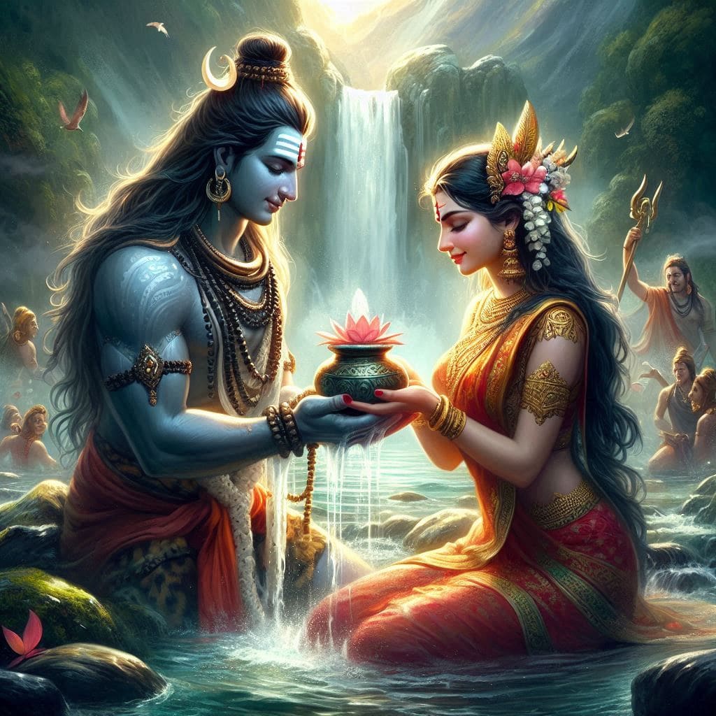 shiv parvati vivah wallpaper hd