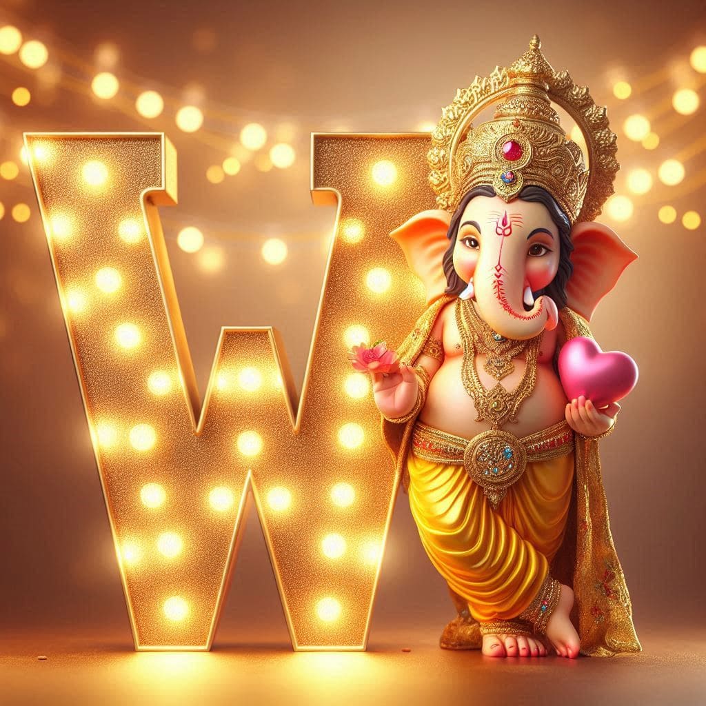 Ganesh Chaturthi 3D Name Art Ai Image Free Download 48 Lord Ganesha AI generated images