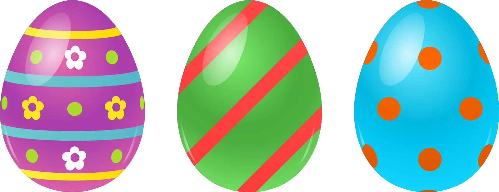 Eggs Easter Colorful Png HD Free Download
