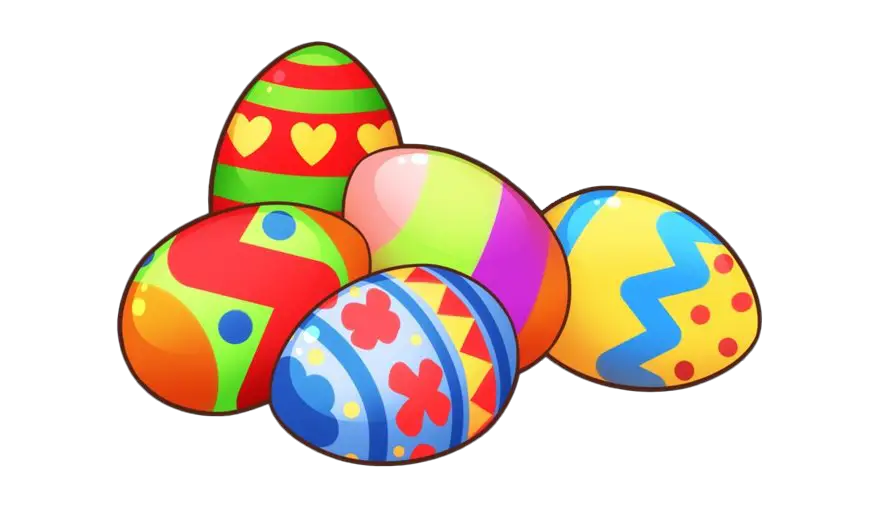 Eggs Easter Colorful Png HD Free Download