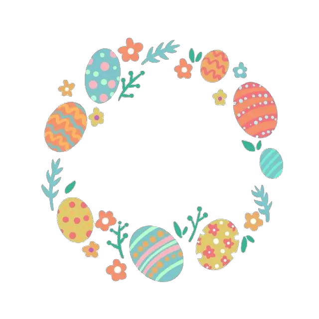 Border Eggs Pic Easter Png HD Free Download