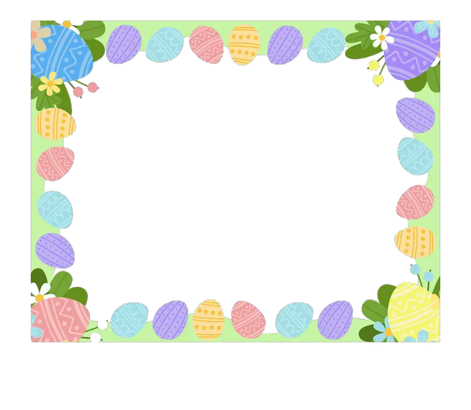 Border Eggs Easter Png HD Free Download