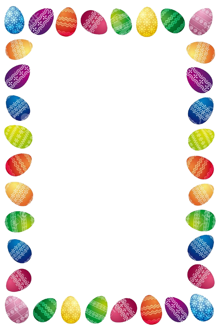 Border Eggs Easter Png HD Free Download