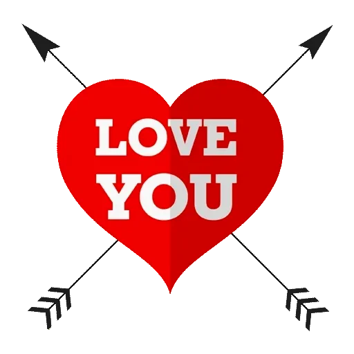 I Heart You Love Word Png HD Free Download