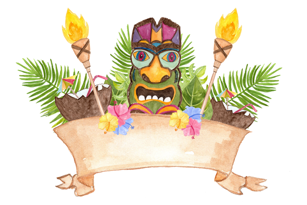 Celebrating Luau Png HD Free Download