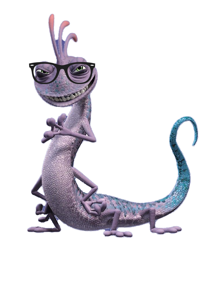 Purple Lizard Inc With Monsters Glasses Png HD Free Download