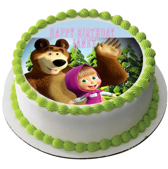 And Masha Pic Bear Cake The Png Hd Free Download