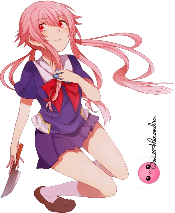 Gasai Anime Female Yuno Png HD Free Download