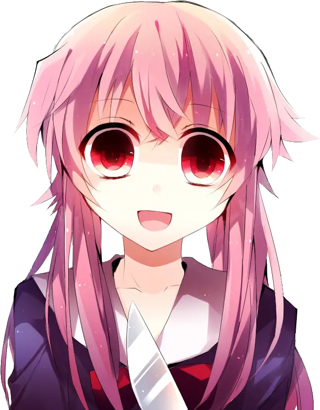 Gasai Anime Female Yuno Png HD Free Download