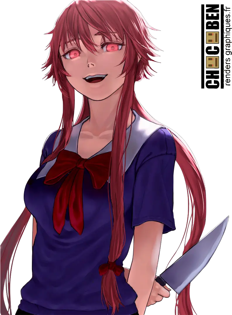 Gasai Anime Female Yuno Png HD Free Download