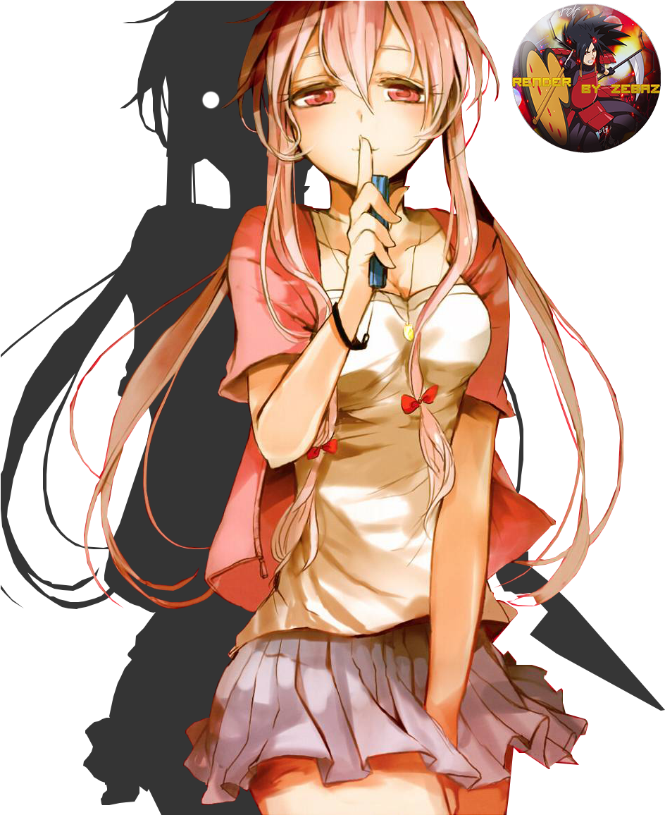 Gasai Anime Female Yuno Png HD Free Download
