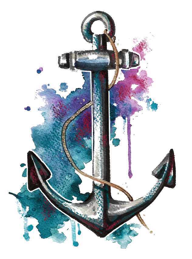 Watercolor Anchor Png HD Free Download