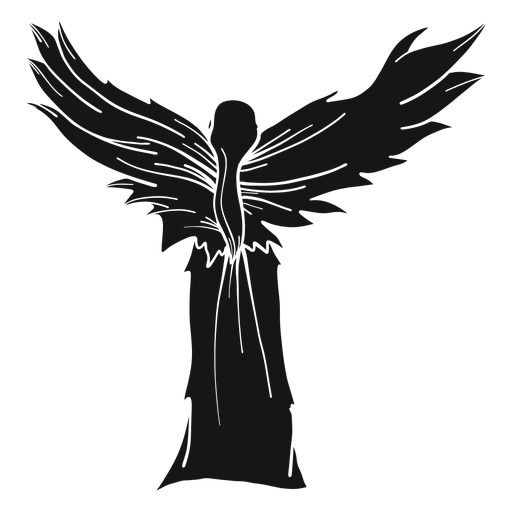 Picture Silhouette Angel Png HD Free Download