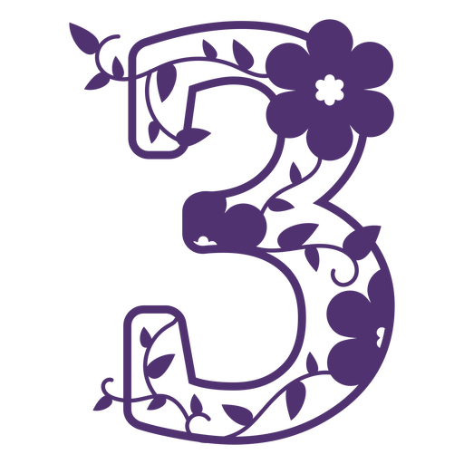 Floral Number Png Hd Free Download