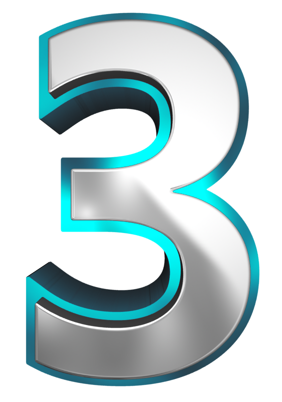 3 Number Png Hd Free Download