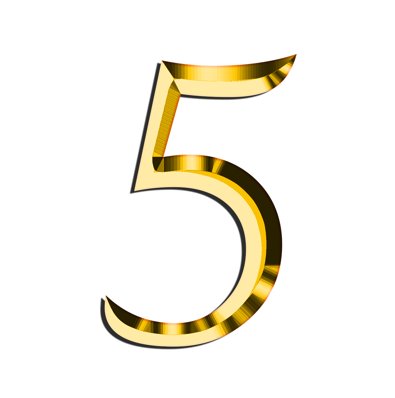 5 Number Png Hd Free Download