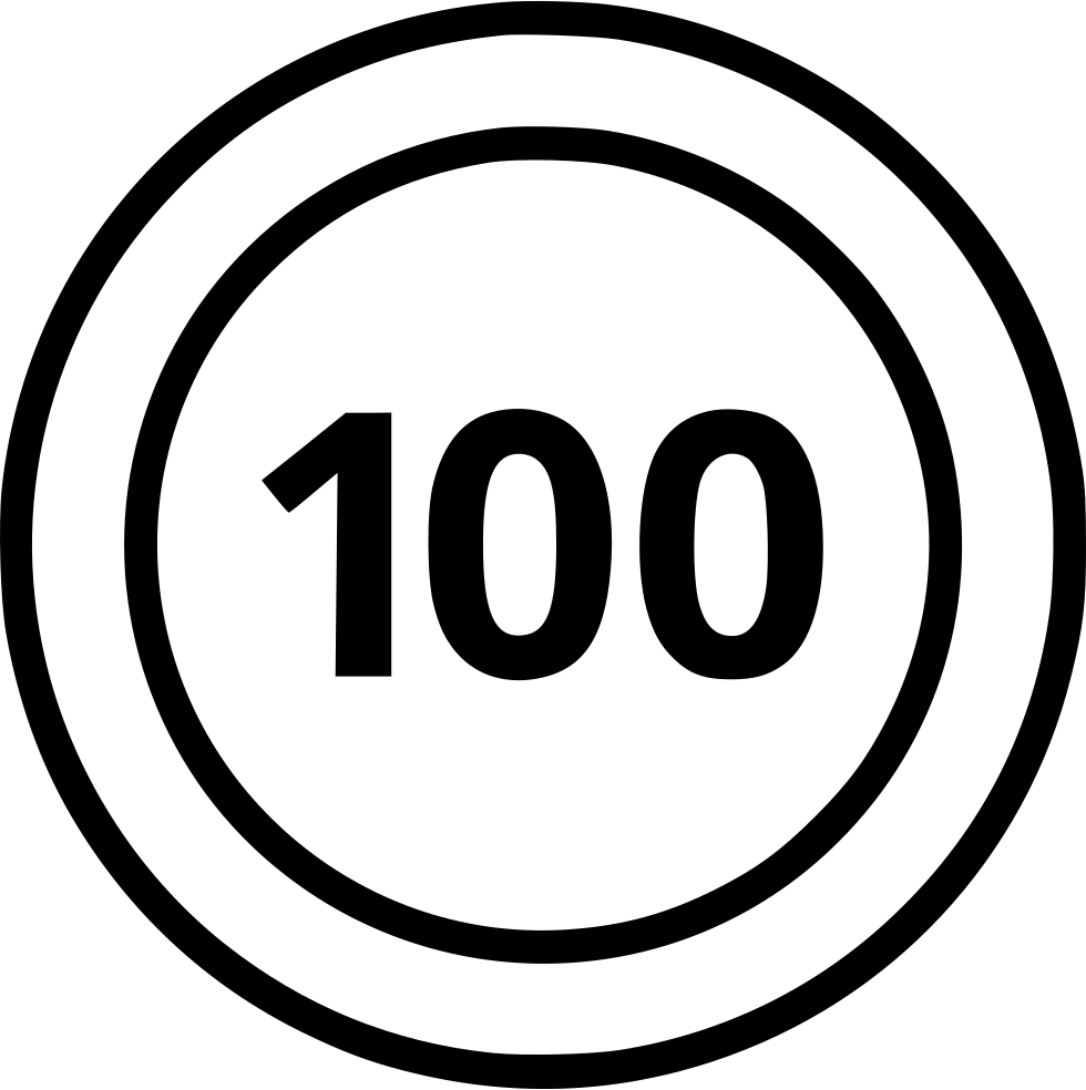 100 Number Png Hd Free Download