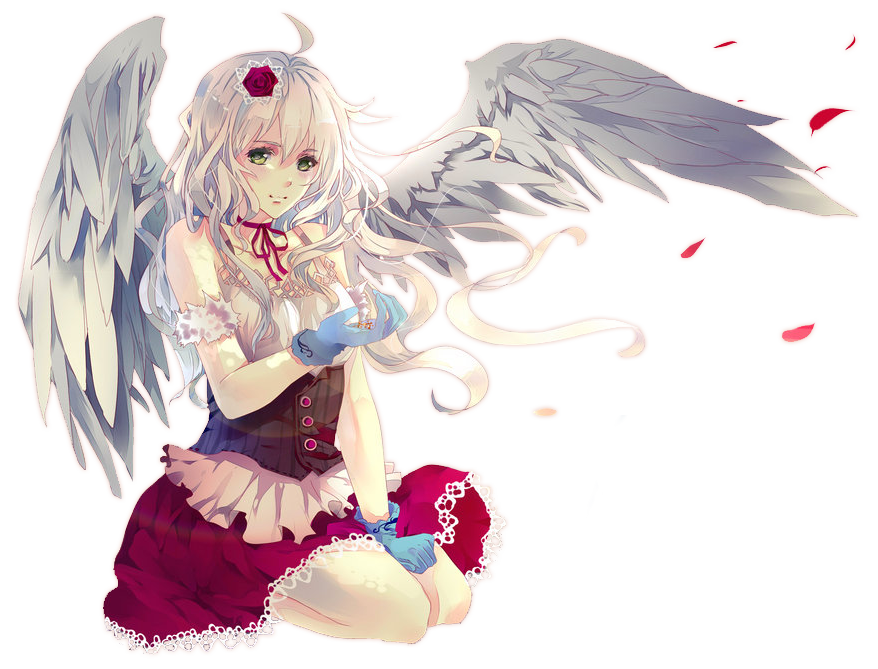 Girl Anime Angel Png HD Free Download