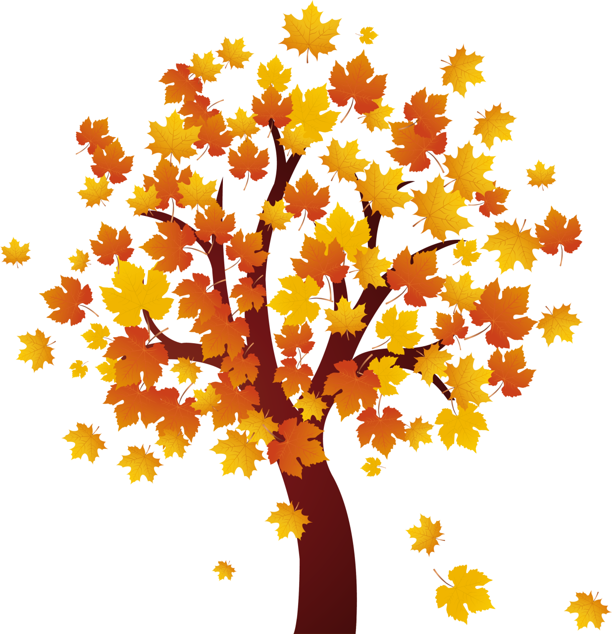 Autumn Falling Vector Leaf Png HD Free Download