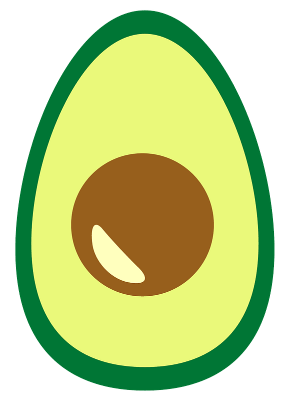 Vector Avocado Png HD Free Download