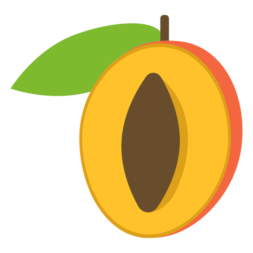 Apricot Fruit Slice Png HD Free Download