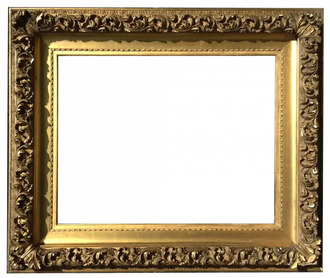 Antique Frame Gold Png HD Free Download