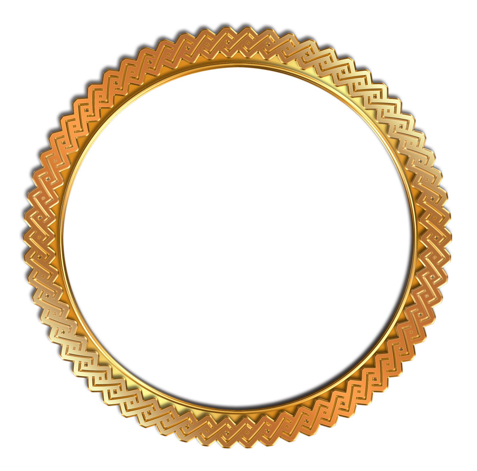 Antique Frame Gold Png HD Free Download