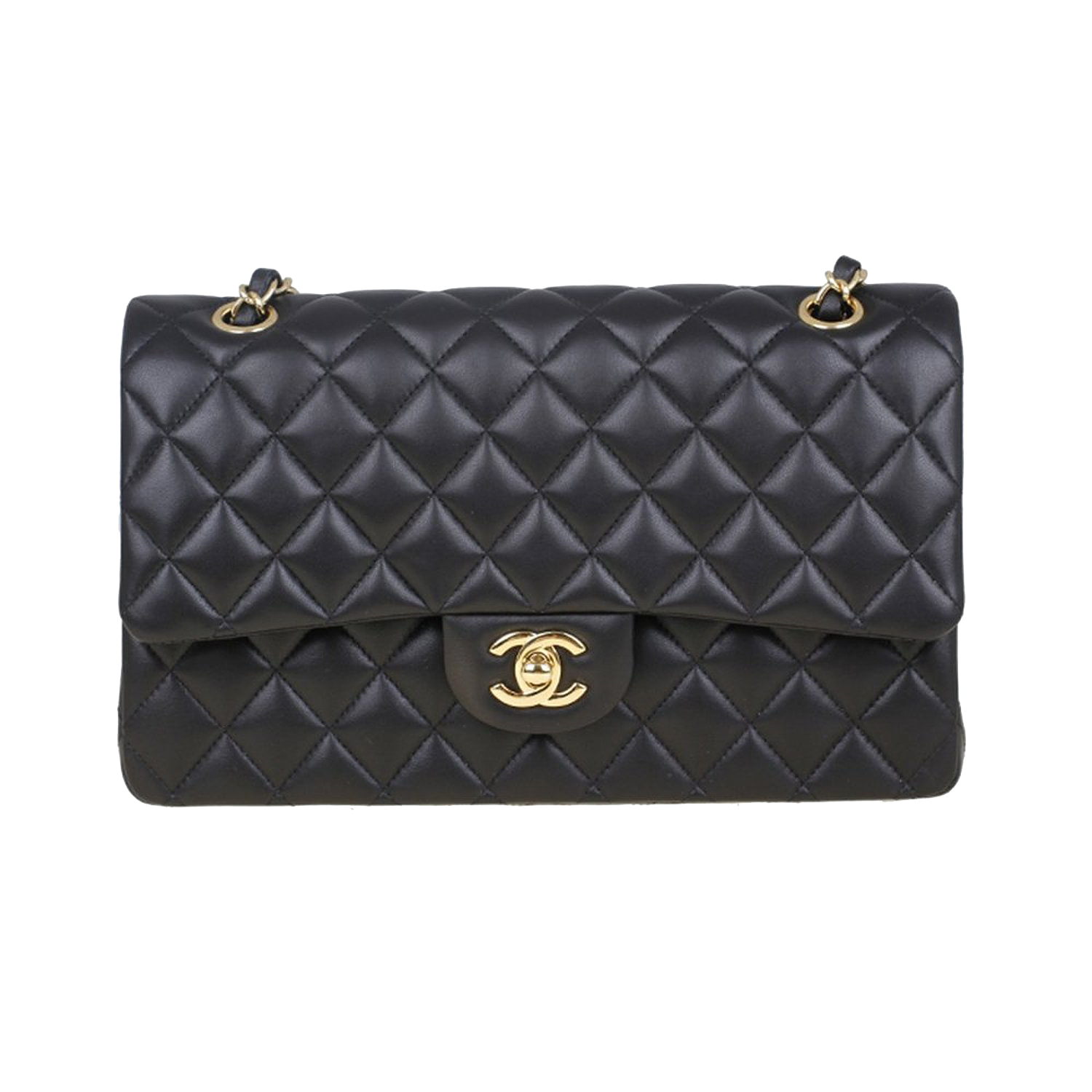 Handbag Leather Black Chanel Transparent Png HD Free Download