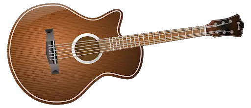 Guitar Brown Vector Acoustic Png HD Free Download