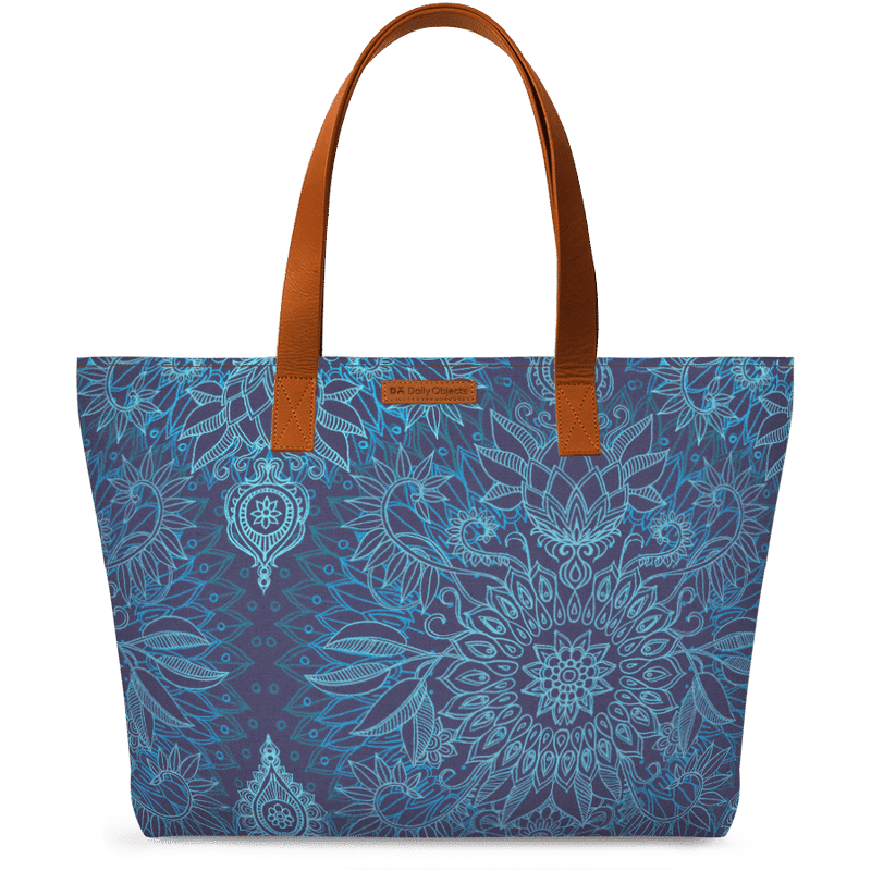 Blue Handbag Printed Png HD Free Download