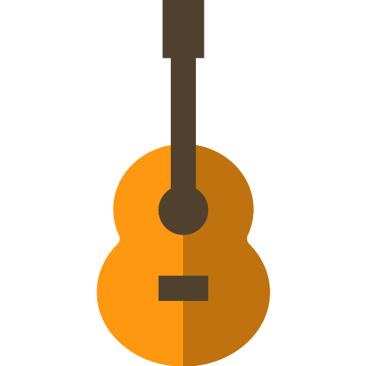Guitar Acoustic Vector Yellow Png HD Free Download