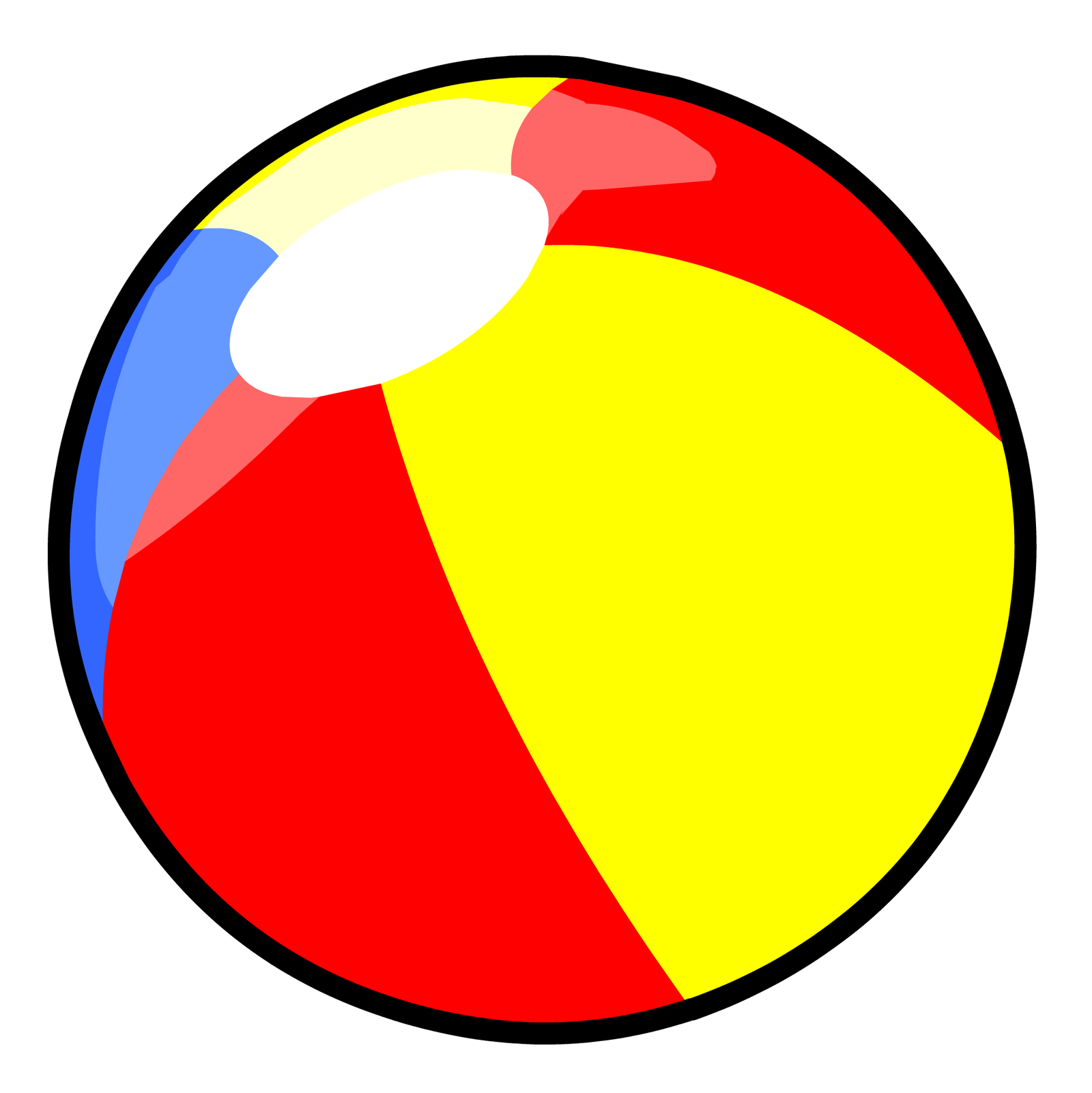 Rainbow Ball Beach Png HD Free Download
