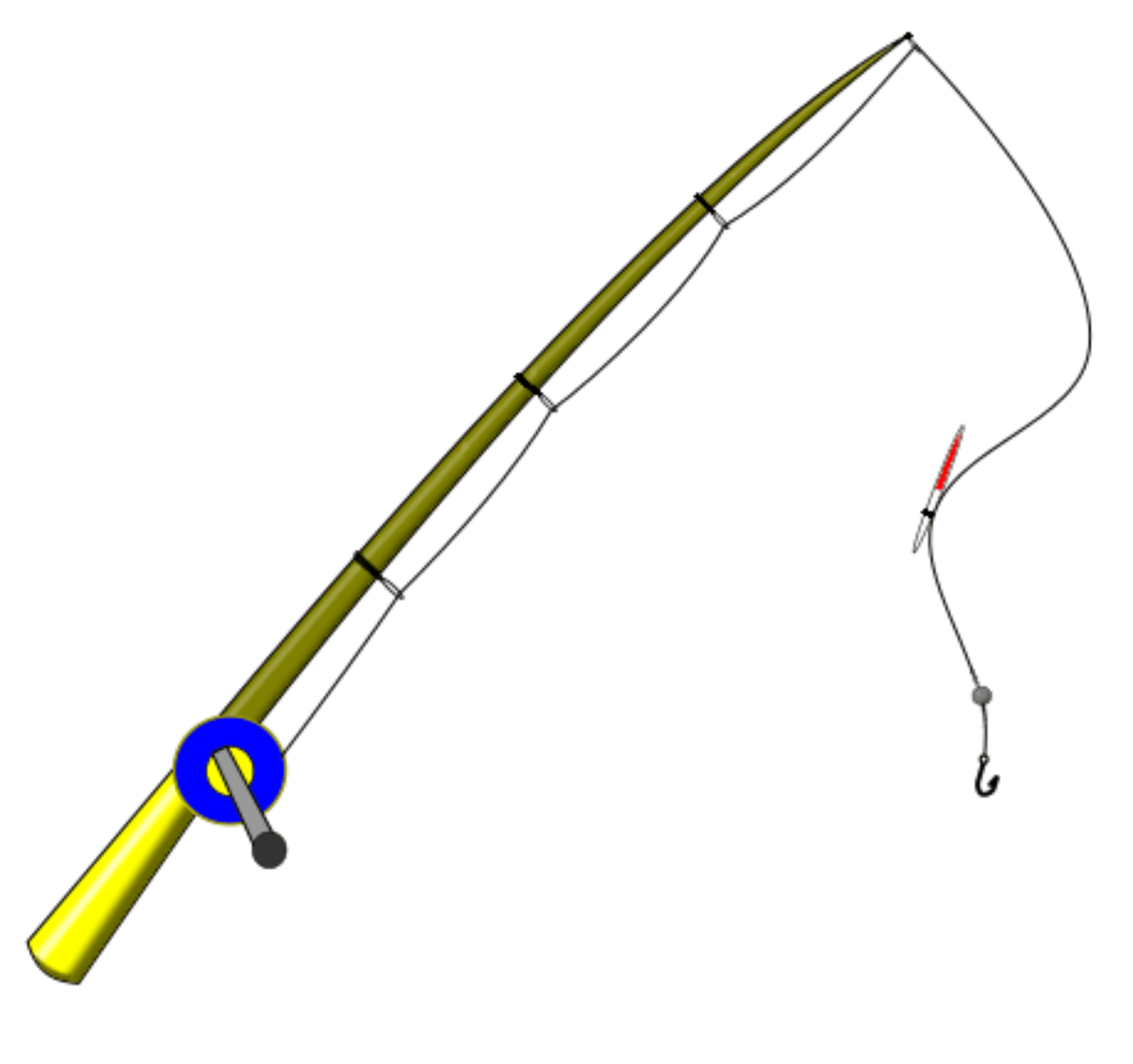 Bamboo Fishing Pole Clipart Png HD Free Download